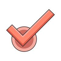 illustration of Check Mark vector