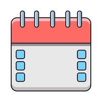 illustration of Simple Calendar vector