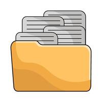 illustration of simple folders vector