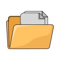 file and folder illustration vector