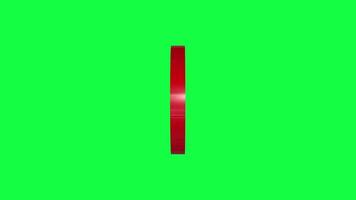 Wrong Cross Animation on a green screen Background video