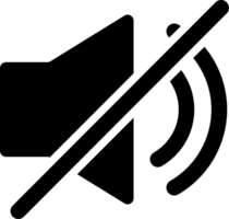 silencio sonido apagado icono para tu web diseño, logo, ui ilustración. png