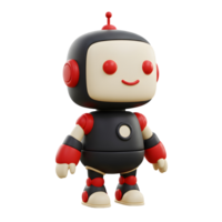 Friendly 3D Robot Mascot Illustration for AI Technology and Future Concepts png