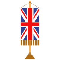 British rectangular flag with pole png