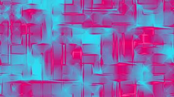 Abstract Pink and Cyan Digital Art, A Mesmerizing Blend of Colors and Shapes video