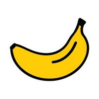 Vibrant Yellow Banana Illustration Perfect for Tropical Designs Fruit Projects vector