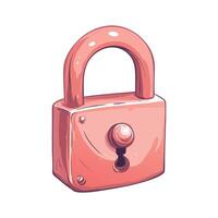 Pixel Art Padlock Security Privacy and Data Protection Icon vector