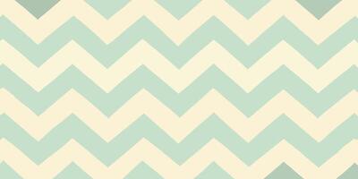 Chevron Pattern Pastel Green and Cream Zigzag Background vector