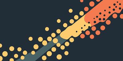 Dynamic Abstract Art Colorful Streak Scattered Dots vector