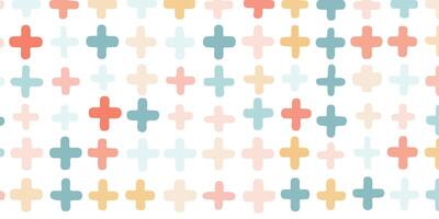 Pastel Cross Pattern Seamless Texture for Design Projects vector