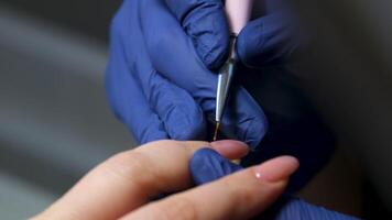 Nail art application Expert and Professional Nail Art Application Utilizing Precision Tools for Optimal Results video