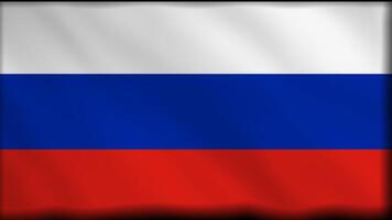 A Stylized Patriotic Thumbnail Displaying The Tricolor National Flag Of Russia With A Wavy Effect video