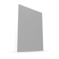 Blank vertical book template on transparent background , png