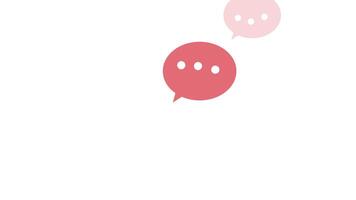 2d animation bubble speech, dialogue motion video