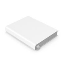 Blank book cover mockup, layout design with shadows for branding png