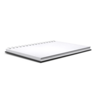 Open Spiral Notebook Perfect for Notes and Ideas on transparent background png