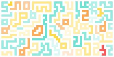 a colorful pattern with a lot of different shapes vector
