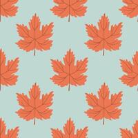 Seamless pattern Autumn hand drawn leaf . Gift wrap and scrapbook. illustration for wallpaper, gift paper, fill patterns, web page backgrounds, autumn greeting cards. vector