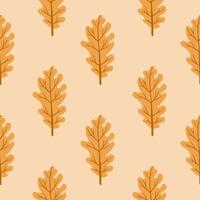 Seamless pattern Autumn leaf border. Gift wrap and scrapbook. illustration for wallpaper, gift paper, fill patterns, web page backgrounds, autumn greeting cards cozy design elements . vector
