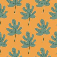 Seamless pattern Autumn yellow leaf border. Gift wrap and scrapbook. illustration for wallpaper, gift paper, fill patterns, web page backgrounds, autumn greeting cards. vector