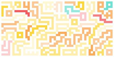 colorful pattern with squares and lines vector