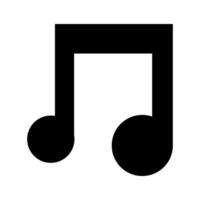 Different music notes icons displayed in black on white background, representing rhythm, melody, sound, and musical composition icon vector