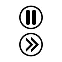 Double arrows icon with left and right directions, symbolizing movement, choice, or flow, forward backward navigation icon vector