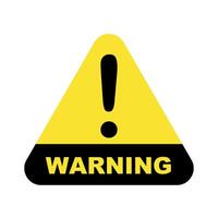yellow warning alert with exclamation mark, caution signs in a triangle warning icon symbol vector