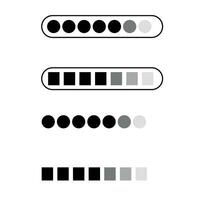 Loading bar icon with progress, symbol of installation process, visual representation of progress bar, animation for uploading, or loading icon vector