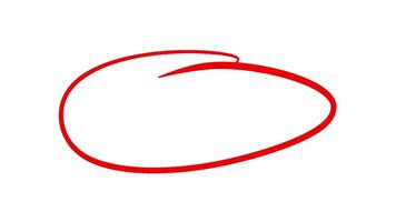 Hand Drawn Circle Highlight White Background v18 video
