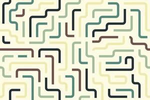 Decorative abstract background with colorful maze lines arranged in a looping pattern vector