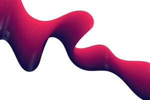Vibrant smooth gradient in pink and cyan forming an abstract flow across a white background vector
