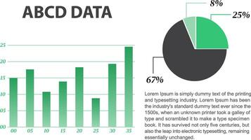 Business and finance Growth Statistics Presentation Design For business presentation, social media post, graphs, etc. vector