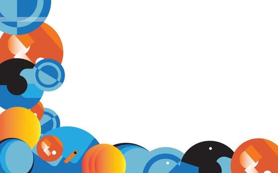 Geometric shapes abstract background design for leaflet, wallpaper, social media post, presentation and many more. vector