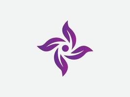 Leaves Shape Logo Design vector