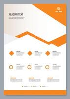 Report brochure flyer design template , Leaflet presentation, book cover vector