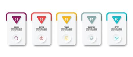 Business concept infographic template. vector