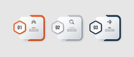 Infographic template business concept design. vector