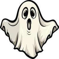 Halloween ghost cartoon vector