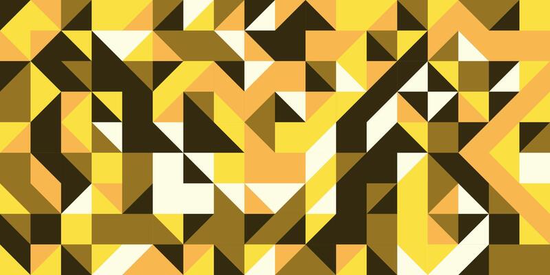 Abstract angular pattern with yellow and brown tones