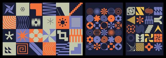 Abstract contemporary geometric pattern vector