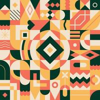 Geometric and colorful pattern with an ethnic and summery aesthetic vector