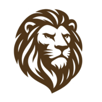 Elegant Simple Lion Logo Design for Creative Projects and Branding png