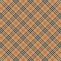 cute soft brown cream trendy scottish tartan plaid checkered stripes flannel pattern background suitable for fabric print vector