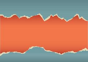 Abstract background with a torn paper design in retro colours vector