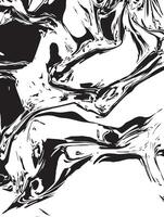 Abstract Monochrome Swirl Black and White Ink Design vector