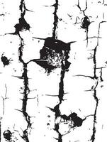 Dramatic Crackle Texture Black and White Abstract Art vector