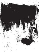 Dramatic Black Ink Wash Texture Abstract Art Background vector