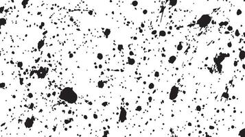 Monochromatic Splatter Texture Abstract Black and White Background vector