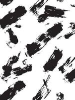 Black Ink Brush Strokes Abstract Texture Pattern for Design Projects vector